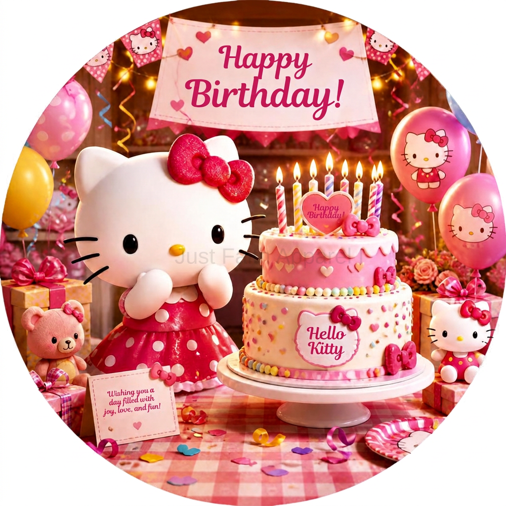 Hello Kitty Cupcake Toppers