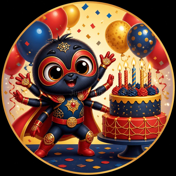 Spider Hero Cupcake Toppers