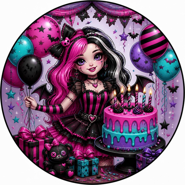 Monster High Themed Birthday Cupcake Toppers