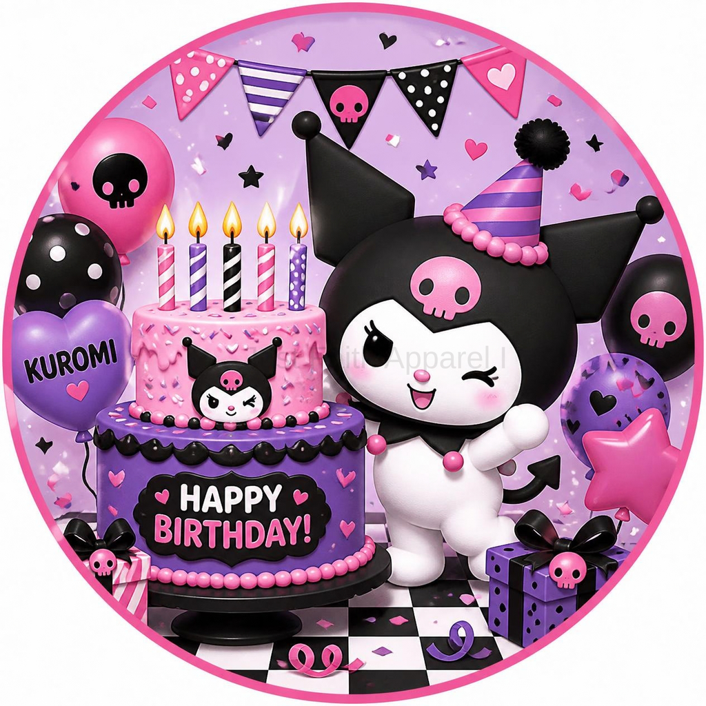 Kuromi Cupcake Toppers