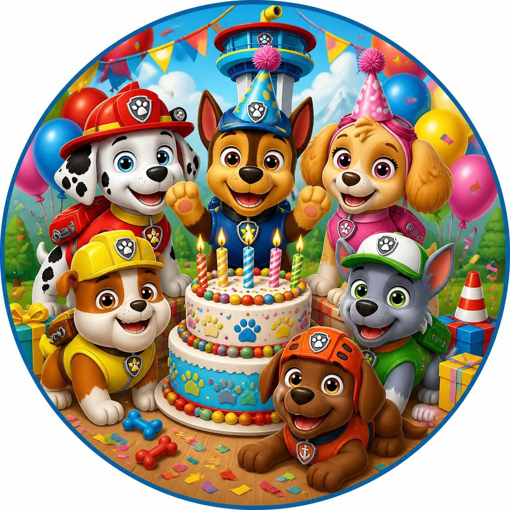 Paw Patrol Cupcake Toppers