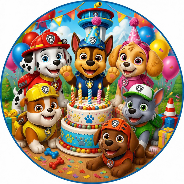 Paw Patrol Cupcake Toppers