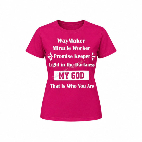 WayMaker, Miracle Worker, Promise Keeper, Light in the darkness T-Shirt (Available in sizes S-2XL)