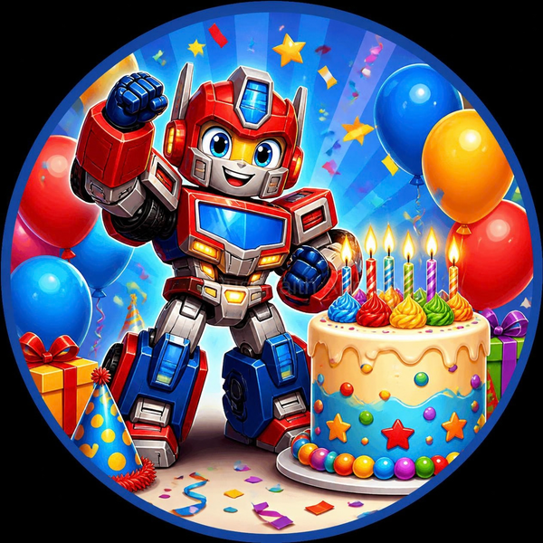 Transformer Robot Cupcake Toppers