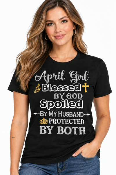 April Girl Birthday Birthstone T-Shirt from Just Faith Apparel (Copy)