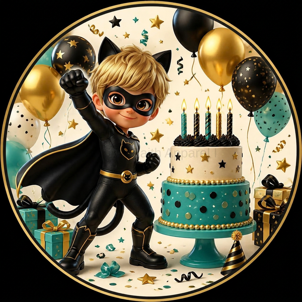 Miraculous ladybug and Cat Noir Birthday Cupcake Toppers