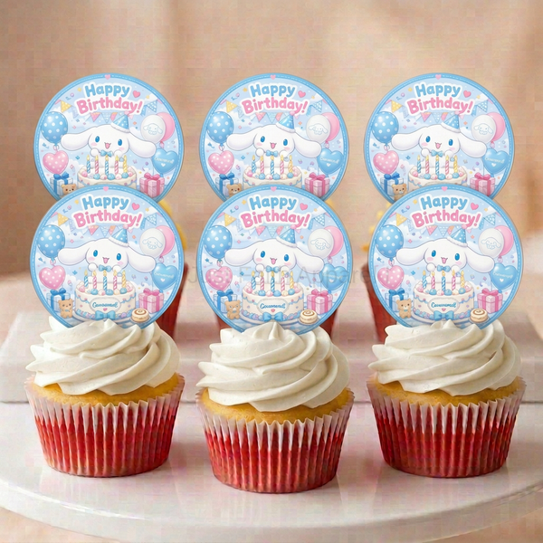 Cinnamoroll cupcakes with white icing