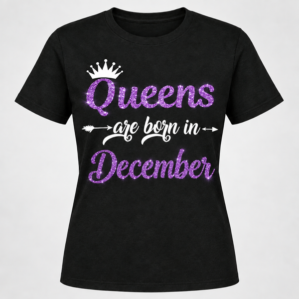 Queens Are Born In April Short-Sleeve T-Shirt (Available in every month January-December)