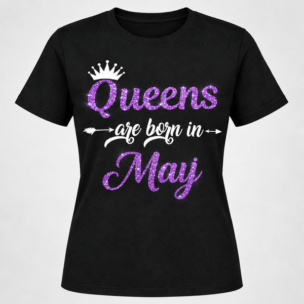 Queens Are Born In April Short-Sleeve T-Shirt (Available in every month January-December)