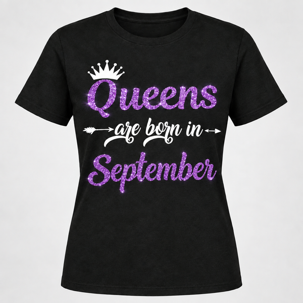 Queens Are Born In April Short-Sleeve T-Shirt (Available in every month January-December)