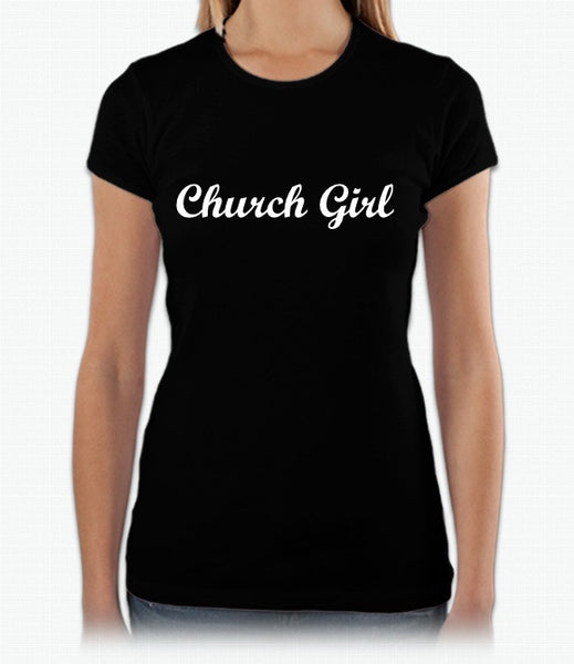 Short Sleeved Church Girl Bella Jersey Crew Neck T-Shirt