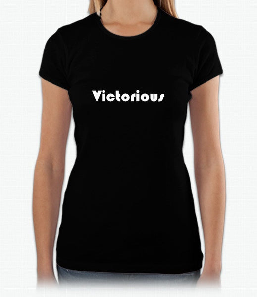 Victorious Short-Sleeve ladies Black T-Shirt